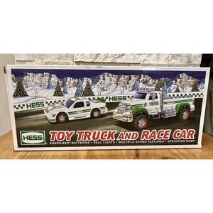New Hess 2011 Toy Truck and Race Car~PRE Owned By Collector, In Original Package